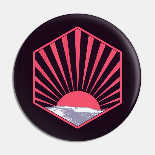 The Rising Sun Pin by pixtees