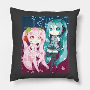 Hatsune Miku and Sakura Miku Pillow