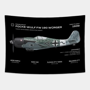 Focke Wulf FW 190 Würger Fighter plane world war2 Tapestry