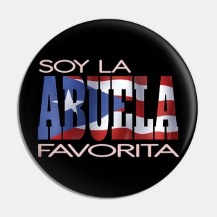 Soy La Abuela Favorita Puerto Rico Flag Puerto Rican Pride Pin