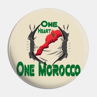 Solidarity in Diversity One Heart One Morocco Moorish DNA Proud Team Dreaming Pin