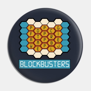 Retro 80s Blockbusters TV Quiz Show Pin