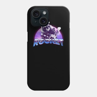 rocket raccoon retrowave Phone Case