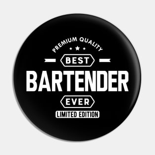 Bartender - Best Bartender Ever w Pin