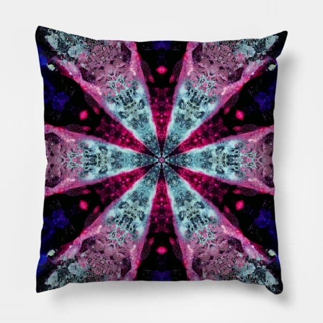 Sacred Symmetry Flower Pillow by ImaginativeDesigns