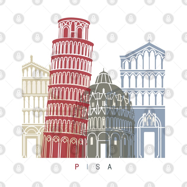 Pisa skyline poster by PaulrommerArt