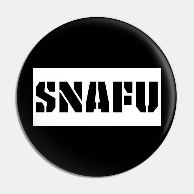 SNAFU Pin by BearCaveDesigns