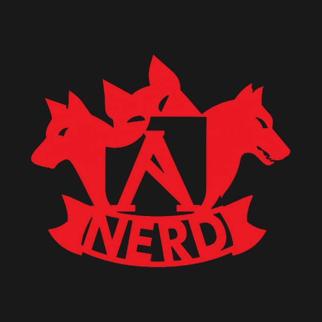 OG AlphaNerds Cerberus logo, in red!! by AlphaNerdsUnited