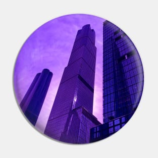 Purple Sky Hudson Yards Skyscrapers Manhattan NYC Pin