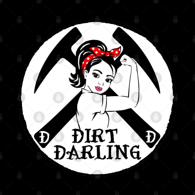 Dirt Dames little Dirt Dude! Raise Them Feral! Geology, rockhound, fossil, kids, girl by I Play With Dead Things