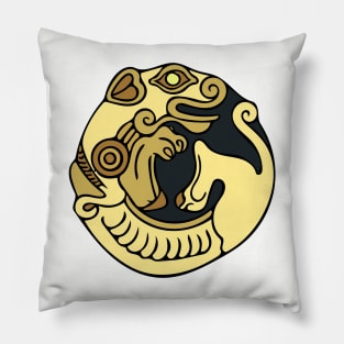 Scythian roller animal / wild animal - timeless abstraction Pillow