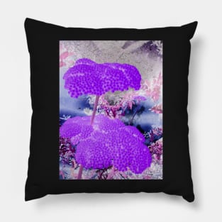 Purple Yarrow-Available As Art Prints-Mugs,Cases,Duvets,T Shirts,Stickers,etc Pillow
