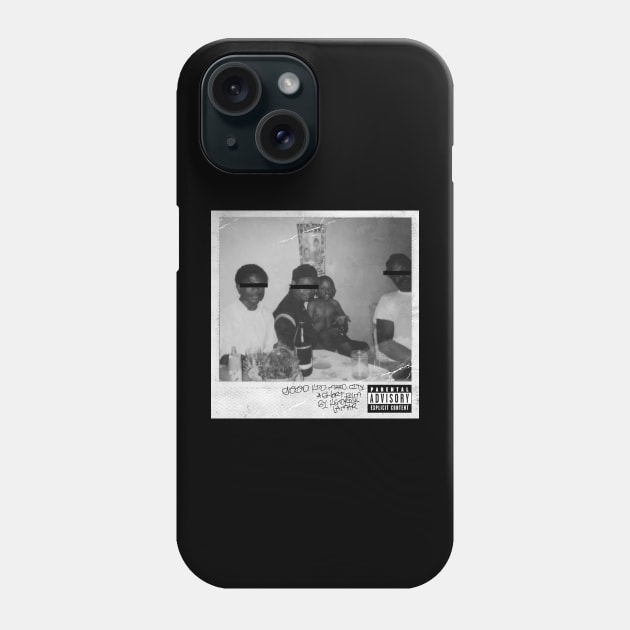 good kid, m.A.A.d city - Alternative Cover - Black & White Phone Case by M.I.M.P.