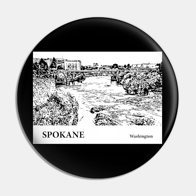 Spokane - Washington Pin by Lakeric