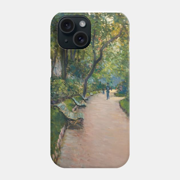 Le Parc Monceau by Gustave Caillebotte Phone Case by Classic Art Stall