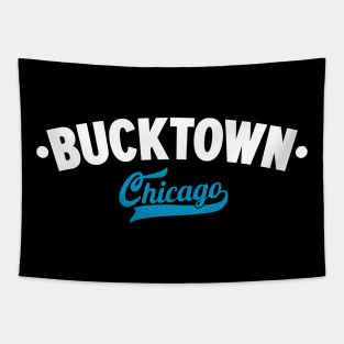 Bucktown Chicago Classic Logo Design - Chicago Neighborhood Series Tapestry