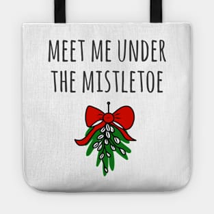 Meet Me Under The Mistletoe Christmas Love Tote