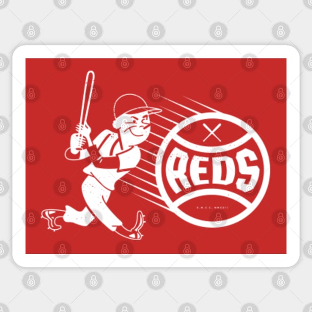 Vintage Cincinnati Baseball - Cincinnati Reds - Sticker