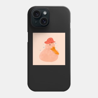 Cute duck in a mushroom Phone Case