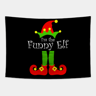 I'm The Funny  Cute Elf Christmas Gifts for Women Kids Boys Girls Tapestry