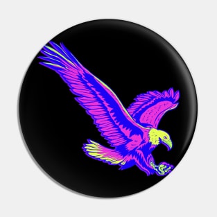 Neon Eagle Diving Pin