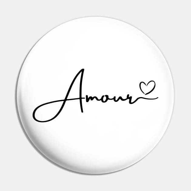 Amour Love Valentine Day Pin by M.Y