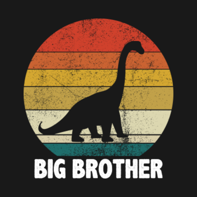 Disover cool retro dinosaurs big brother - Big Brother - T-Shirt