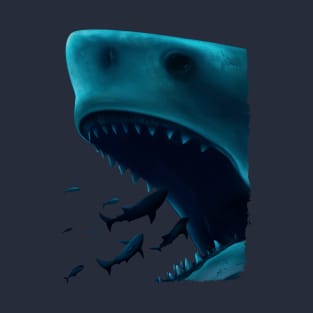 Shark Attack (transparent) T-Shirt