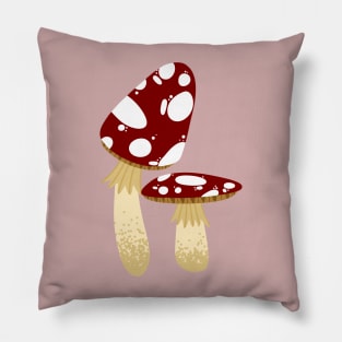 Mushroom Duo Spotted Pillow