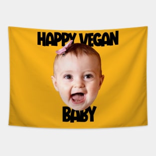 Happy Vegan Baby shorts Tapestry