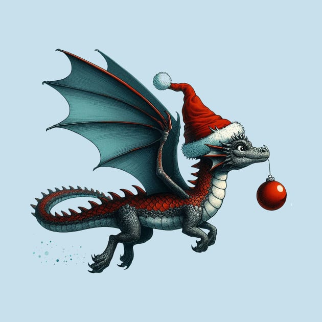 Neo Gothic Christmas Dragon by Pickledjo