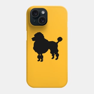 black poodle art Phone Case