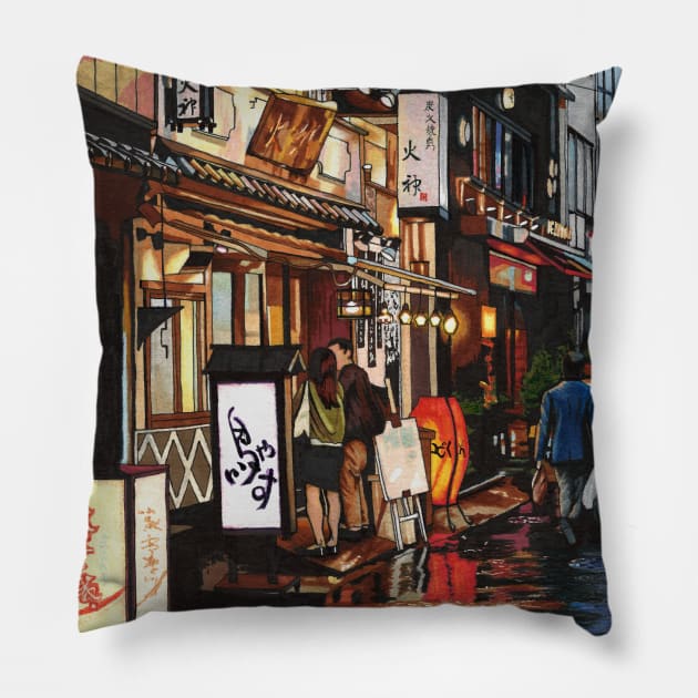 After the Rain Pillow by JapaneseStreetscape5