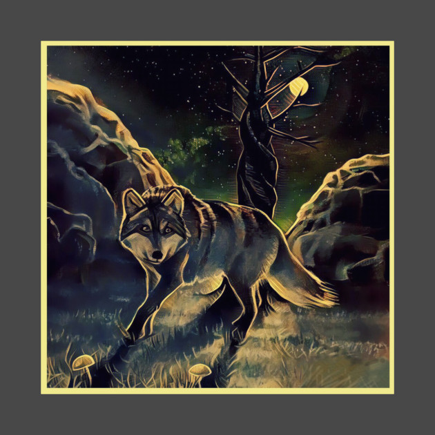 Jarrid S Painting Lone Wolf Kids T Shirt Teepublic