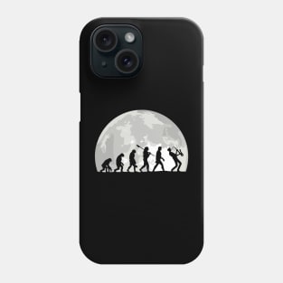 Evolution of man Gift Saxophone Music Moon Vintage Saxophonist Phone Case