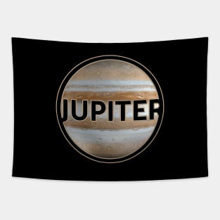 Planet Jupiter with lettering gift space idea Tapestry