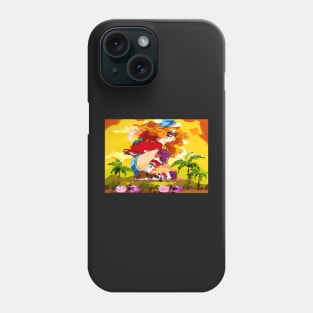 Abstract Skateboard Girl Phone Case