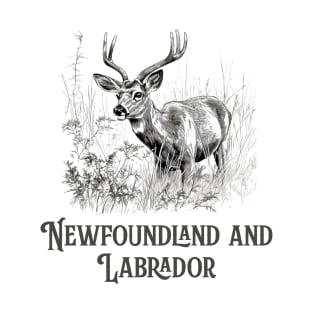 WILD WHISPERS: DEER ROAMING NEWFOUNDLAND’S SHORES T-Shirt