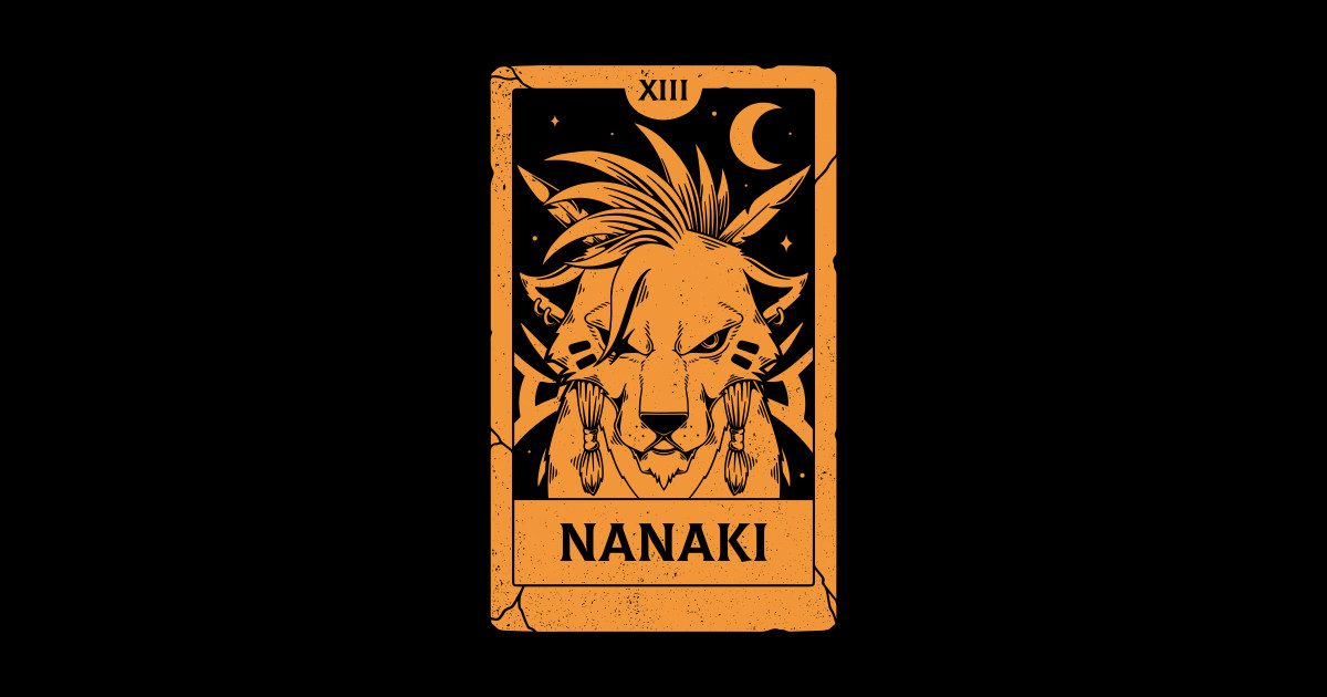 Nanaki Tarot Card Final Fantasy Vii Sticker TeePublic