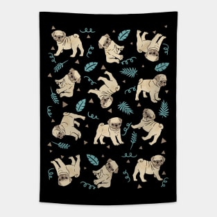 Pug Puppies Tapestry