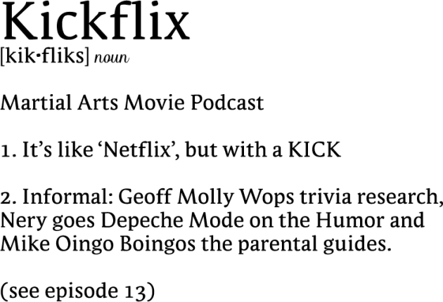 KickFlix - Molly Wop Definition (BLACK) Kids T-Shirt by GeekBro Podcast Network