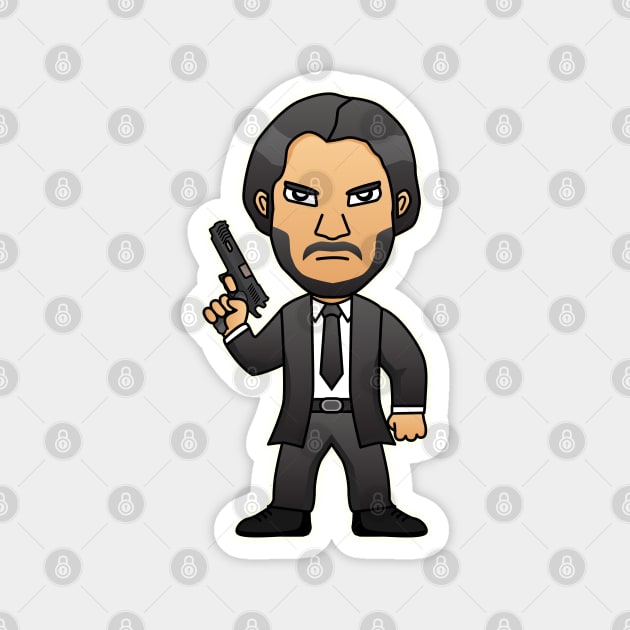 John Wick Magnet by Oyeplot