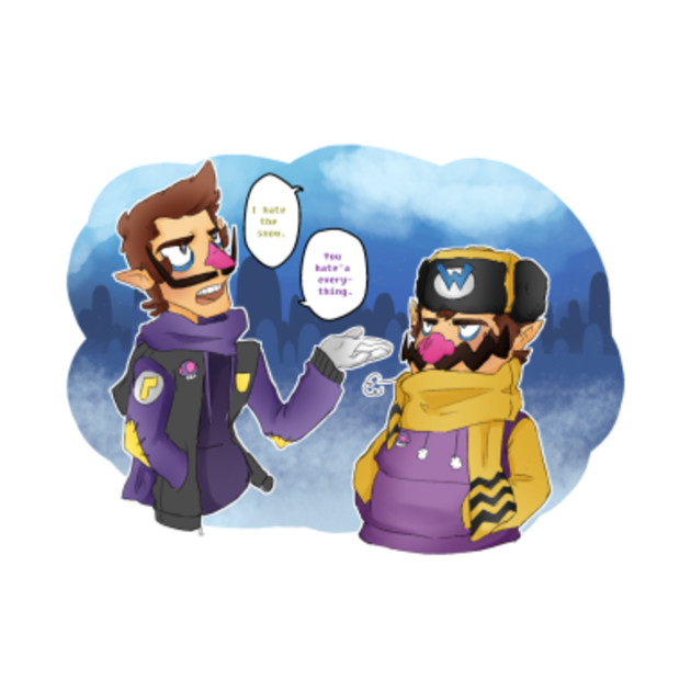waluigi and wario snow