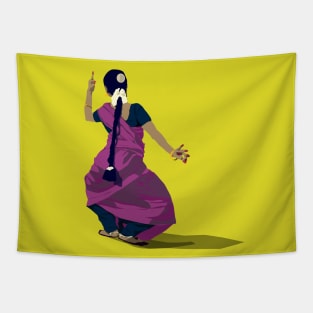 Indian Classical Dancer Pose II Tapestry