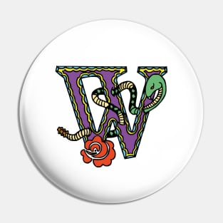 Crazy Monogram W Pin