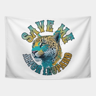 Save the Amur Leopard Design Tapestry