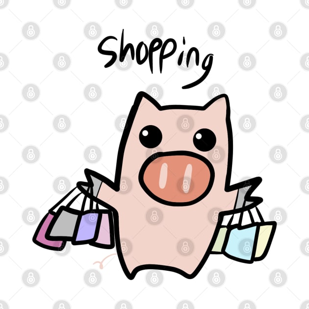 Shopping Pig by Monster To Me