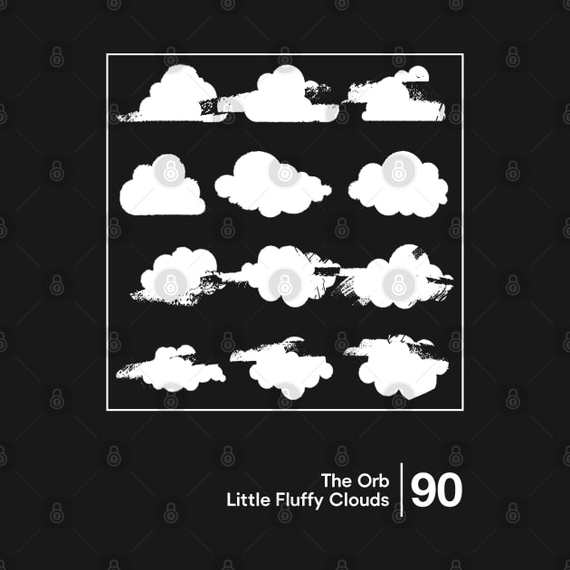 Little Fluffy Clouds / Minimal Graphic Artwork Design by saudade