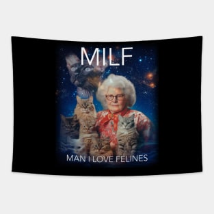 Man I Love Felines Tapestry