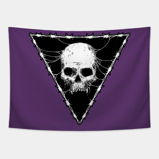 Skull Design Tapestry by HornArt